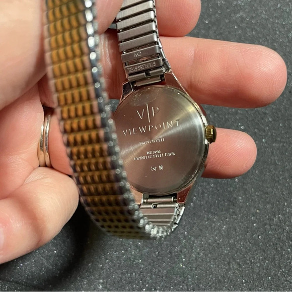 Timex Viewpoint CC3D82500, Women's 2-Tone Expansion Band Watch, Champagne Dial - Picture 5 of 7